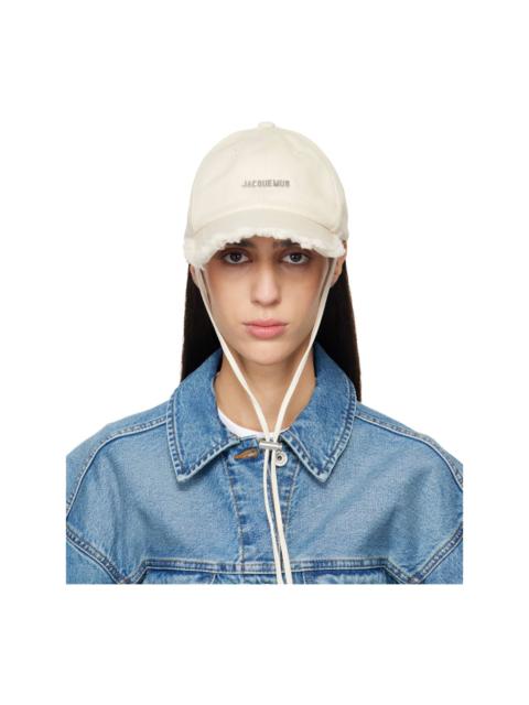 JACQUEMUS Off-White Les Classiques 'The Artichaut' Denim Cap