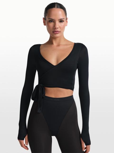 Nike NikeSKIMS Stretch Knit Women's Long-Sleeve Wrap Top
