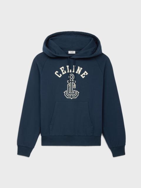 CELINE celine anchor 70's hoodie in cotton fleece