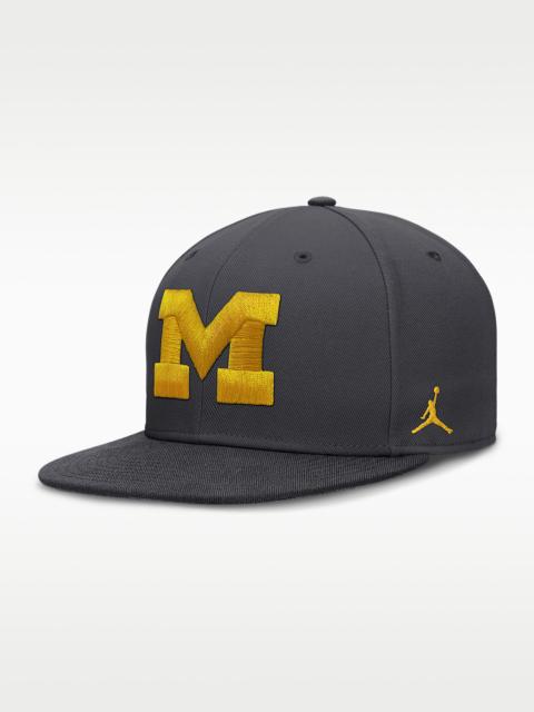 Jordan Michigan Pro Men's Jordan Brand Dri-FIT College Fitted Hat