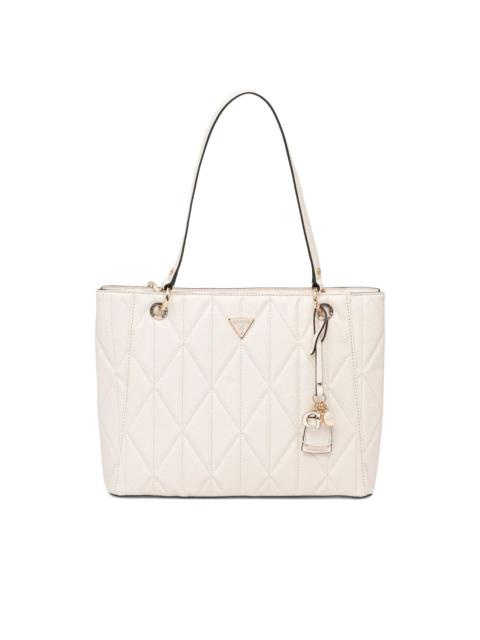 GUESS USA quilted charm tote bag