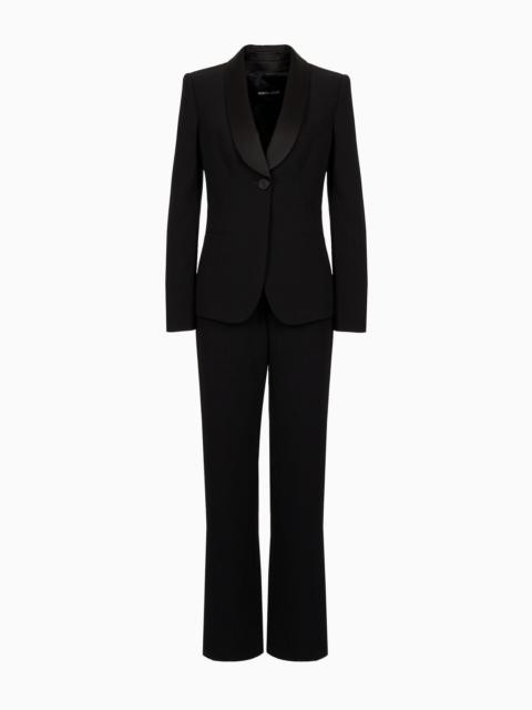 GIORGIO ARMANI Pure silk crêpe tuxedo