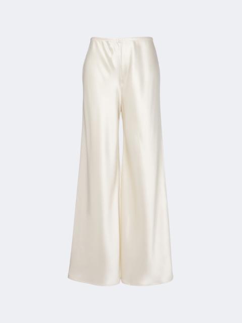 LESET Barb satin wide-leg pants