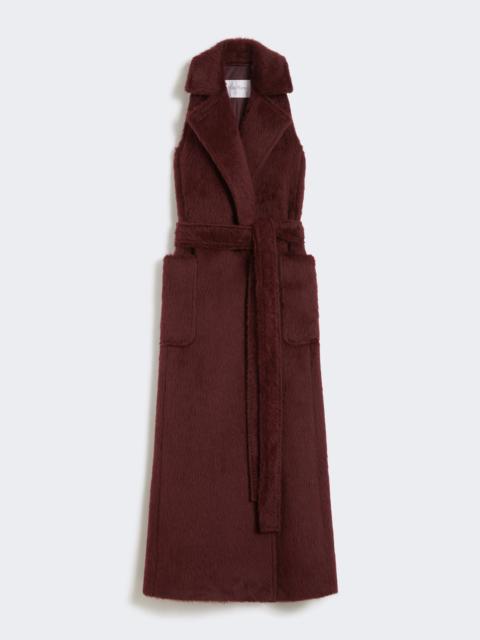 Max Mara ABBOZZI1234 Sleeveless wool and alpaca coat