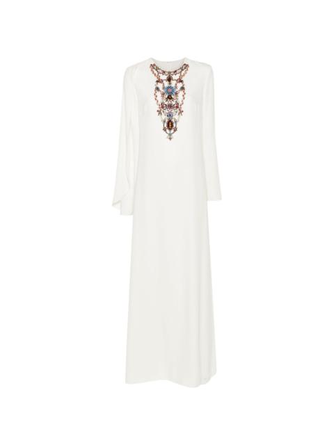Makayla crepe gown