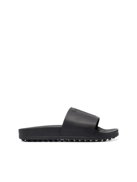 Tod's 로고 돋을새김한 sliders