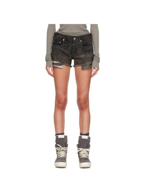 Rick Owens DRKSHDW Gray Tower Lana Cut Offs Denim Shorts