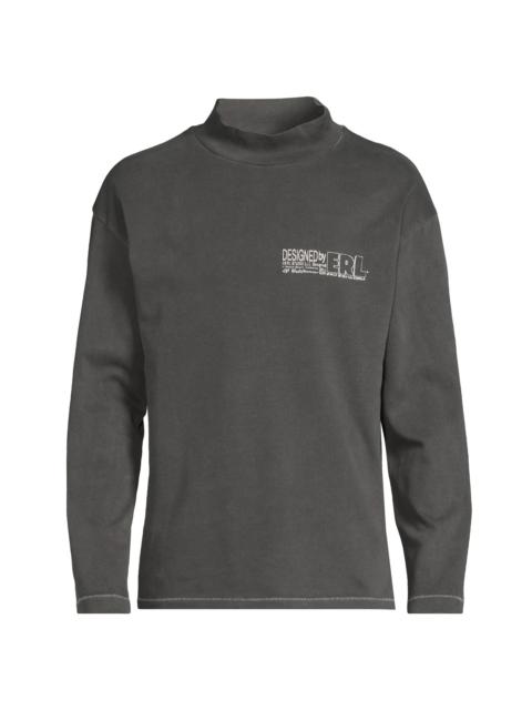 ERL Men's Make Believe Cotton Sweatshirt - Black