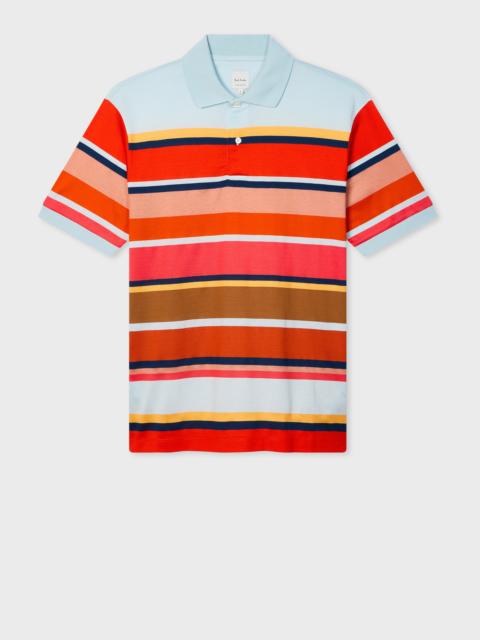 Paul Smith Bold Stripe Cotton Polo Shirt