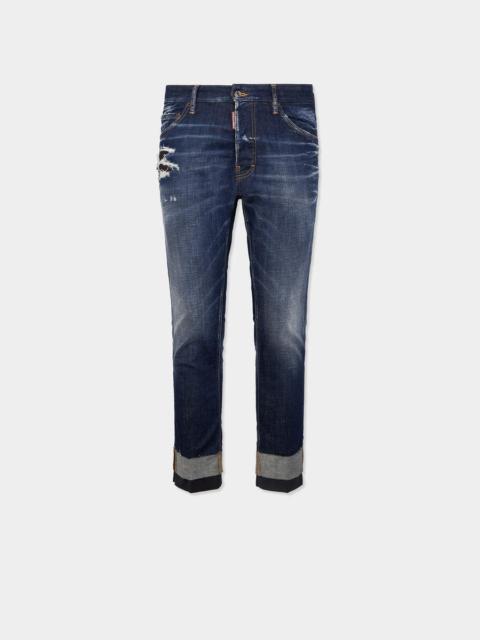 DSQUARED2 DARK WASH TEDDY JEANS