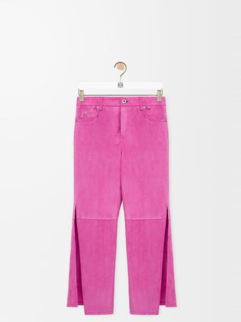 Loewe Trousers in suede goatskin