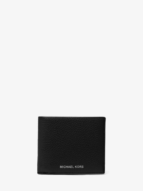 MICHAEL KORS Cooper Pebbled Leather Billfold Wallet