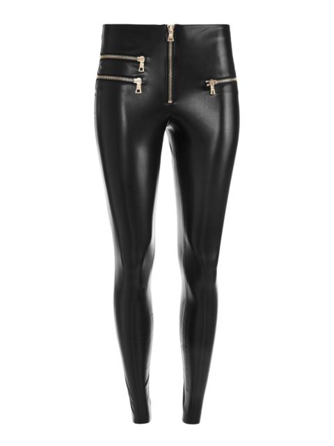 Alice + Olivia MADDOX VEGAN LEATHER FRONT ZIP LEGGING