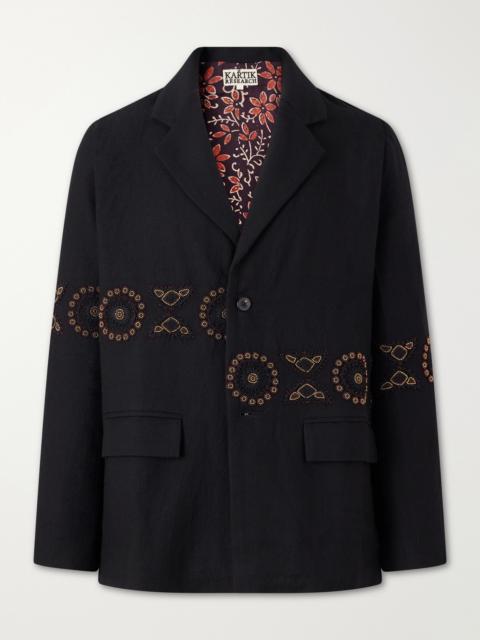 KARTIK RESEARCH Embroidered Wool Blazer