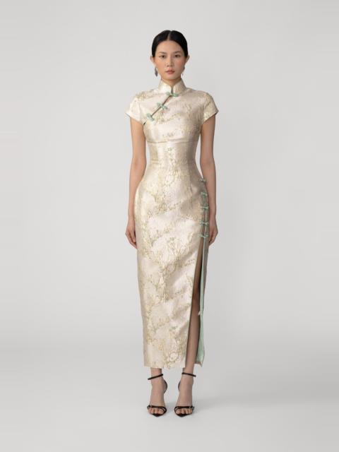 SAU LEE JOSEPHINE JACQUARD DRESS