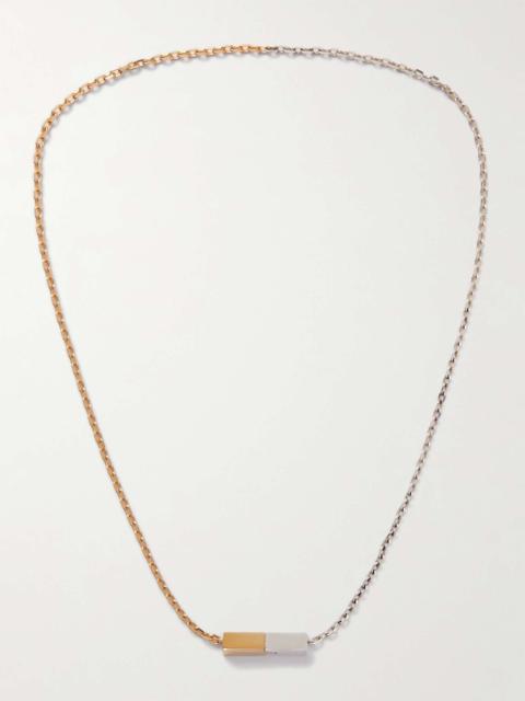 Gold Vermeil and Sterling Silver Chain Necklace