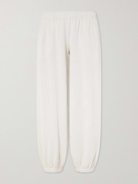 SUZIE KONDI Paxos Cotton-blend Terry Track Pants