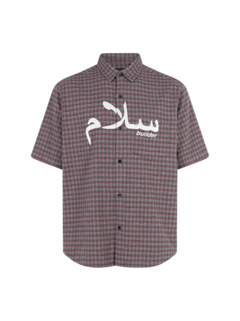 x UNDERCOVER short-sleeve flannel shirt