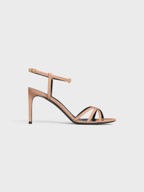 CELINE CELINE SOIR SANDAL in PATENT CALFSKIN