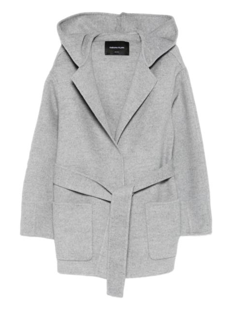 FABIANA FILIPPI hooded belted jacket