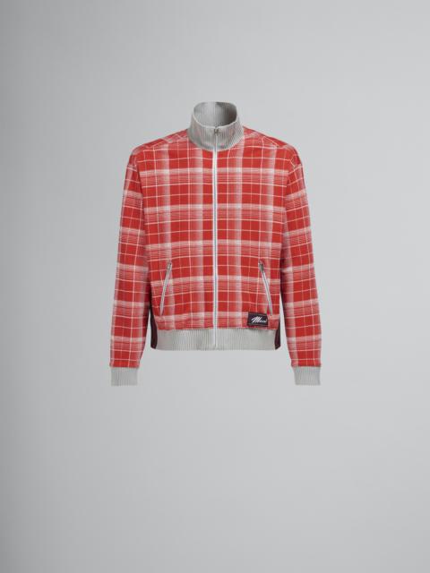 Marni CHECK VISCOSE JERSEY SWEATSHIRT
