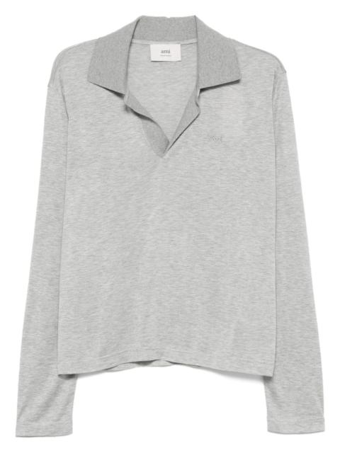 AMI Paris long-sleeve polo shirt