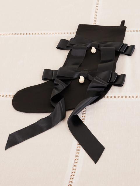 Gohar World Embellished Satin Holiday Stocking