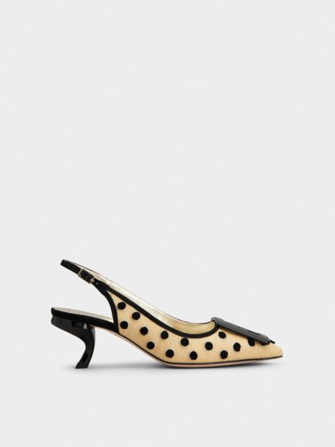 Roger Vivier Polka Dot Virgule Slingback Pumps