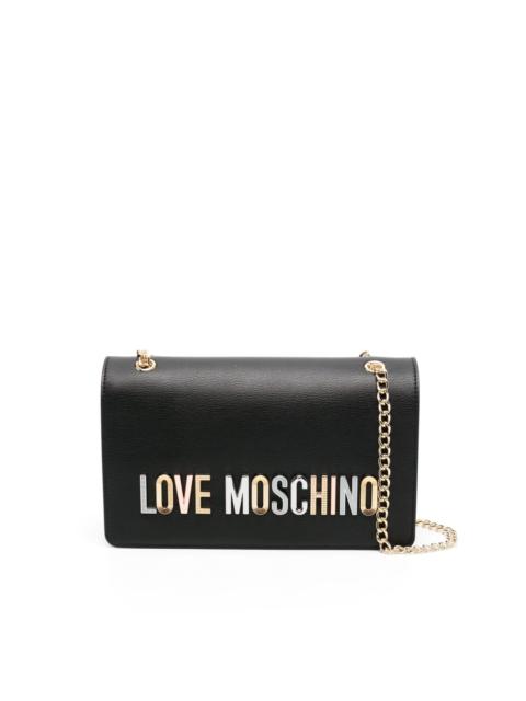 Moschino logo-lettering shoulder bag