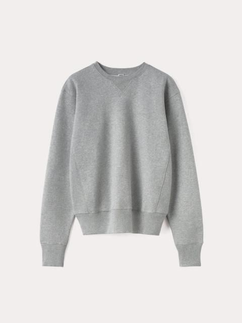 Totême Crew-neck cotton sweatshirt grey melange