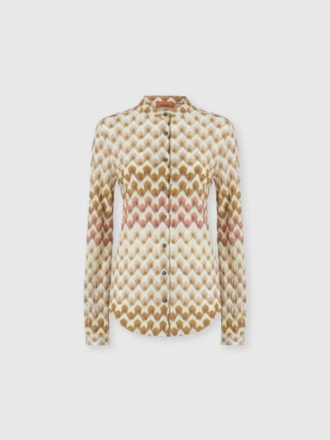 Missoni Viscose lamé shirt with lace motif