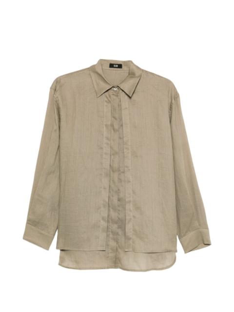 ELEH pleated layer shirt