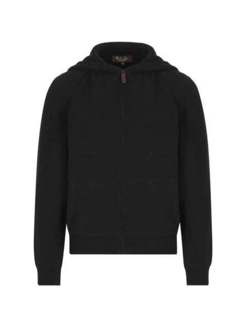 Loro Piana hooded zip-fastening cardigan