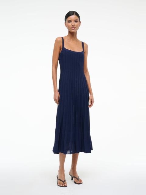 STAUD STAUD ELLEN DRESS NAVY