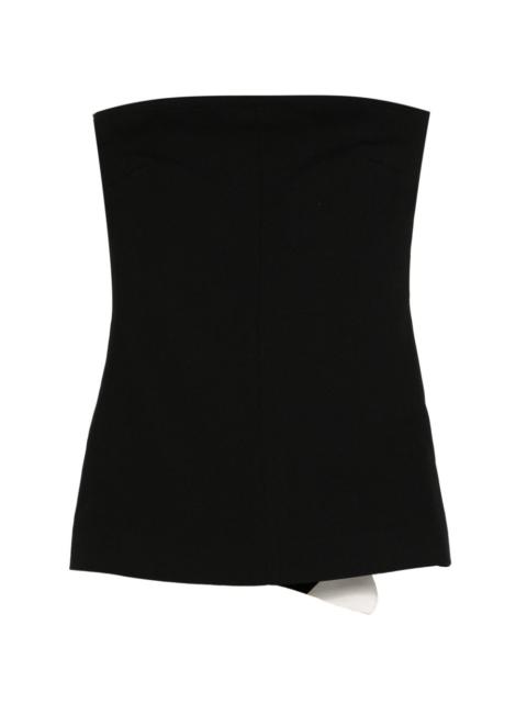 entire studios strapless panelled top