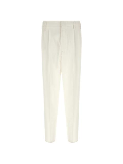 Brunello Cucinelli pleat cotton trousers