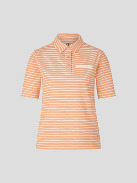 BOGNER Peony Polo shirt in Orange/White
