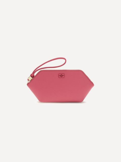 GANNI Grained leather Bou Pouch