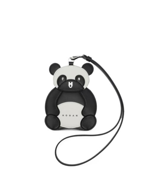 HOGAN panda-patch card holder