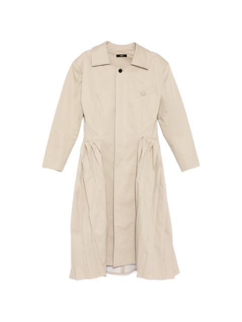 BONBOM pleated coat