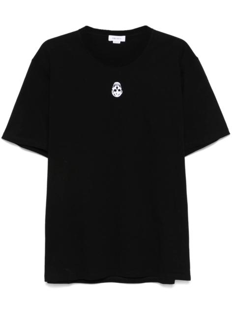 Alexander McQueen Skull-flocked T-shirt