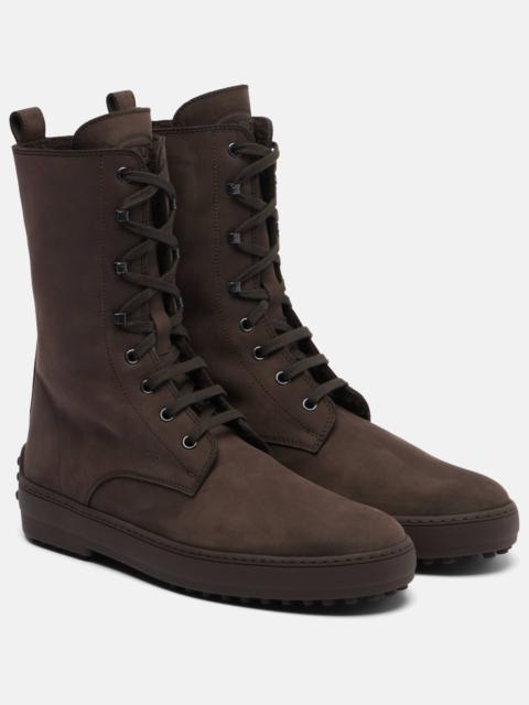 Tod's Winter Gommino leather lace-up boots
