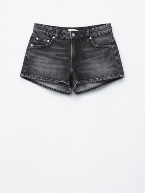 & Other Stories Low-Waist Denim Mini Shorts