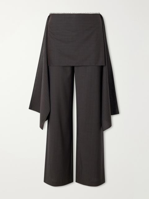 DEIJI STUDIOS Striped Wool Flared Pants