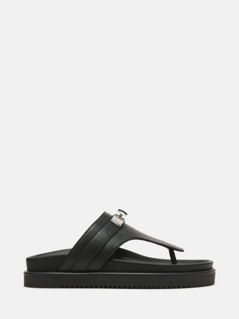 STEVE MADDEN TIBBY BLACK LEATHER