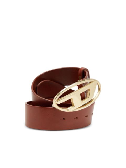 Diesel B-1dr logo-buckle leather belt