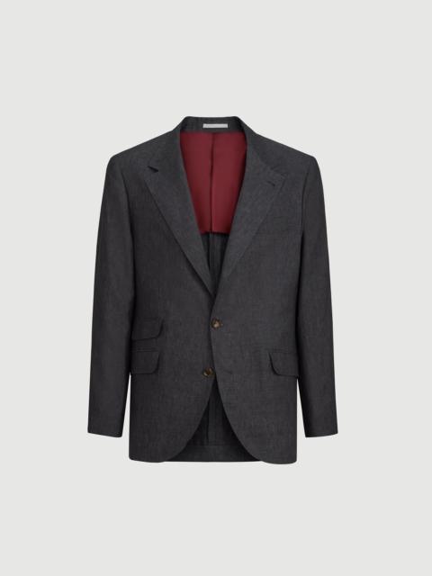 Brunello Cucinelli Délavé linen deconstructed Cavallo blazer