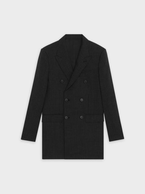 CELINE CLASSIC JACKET IN STRIPED WOOL FABRIC