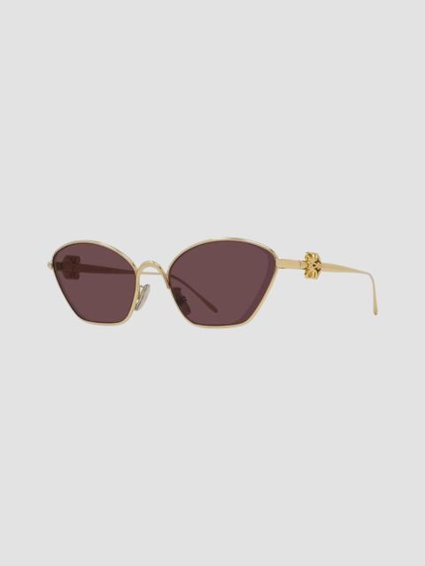 Loewe Women's Anagram 57MM Cat-Eye Sunglasses - Gold Violet
