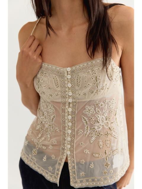 FREE PEOPLE Aurora Embellished Top